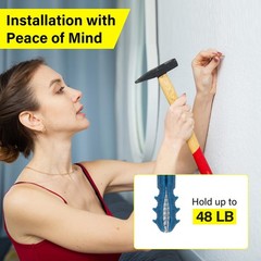140pcs Drywall Anchors and Screws #5 (1”), #6 (1-1/5”), #7 (1-1/4”), ferrous