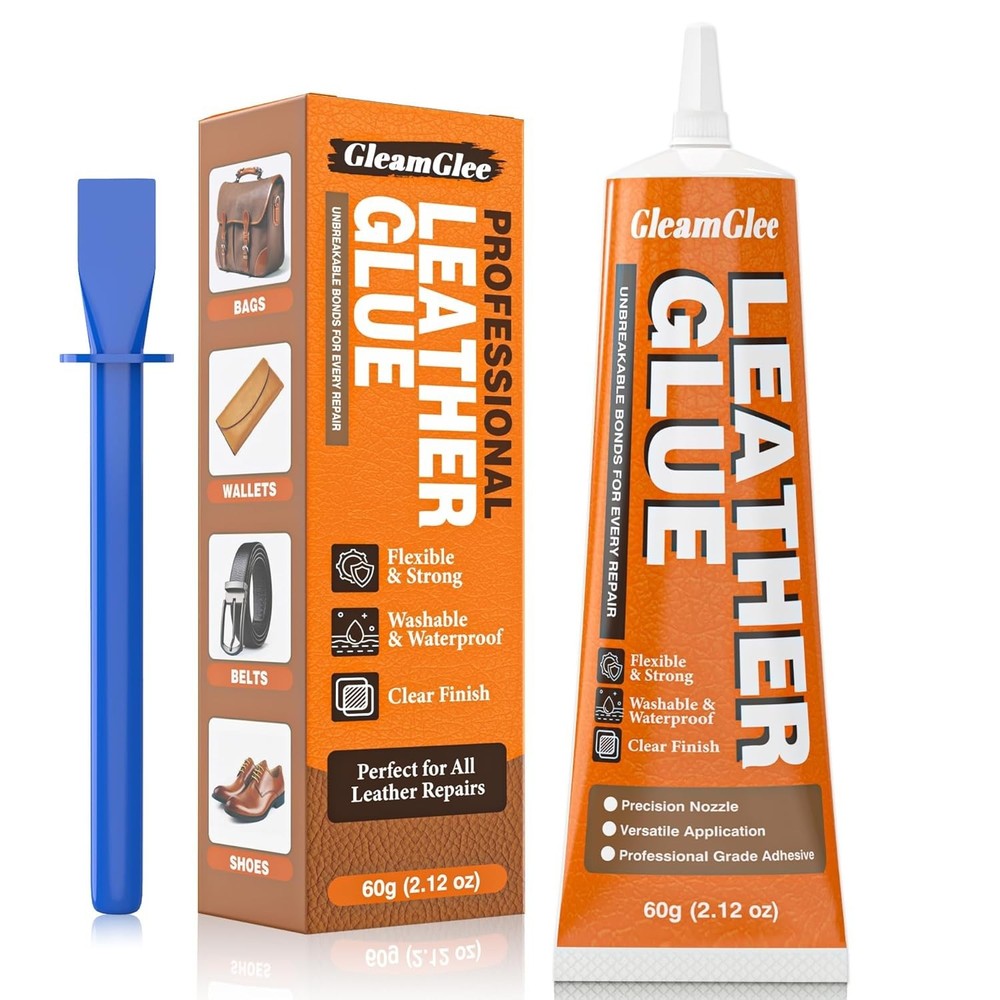 Leather Glue 60ml Extra Strong, Waterproof & Flexible Adhesive FastDrying R…