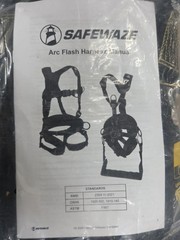 SafeWaze 020-1355 Arc Flash Full Body Harness 1D, MB Chest, TB Legs (L) New