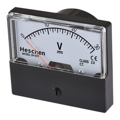DC 030V Class 2.0 Voltmeter, 70x60mm Panel Size, DH670DC30V, Voltage Tester