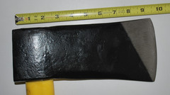 Leatherhead Tools, Axe, Flat Head, Fiberglass Handle, Yellow, Made in USA