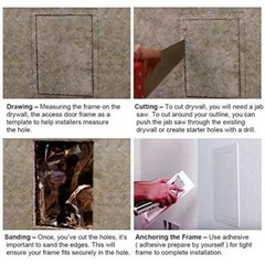 Polystyrene Plumbing Access Panel Drywall Access Door with Removable Hinged Door