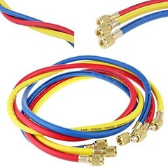 AC Charging Hose Tube, 72″ HVAC Gauges Hoses Refrigerant Charging Hose for R1…