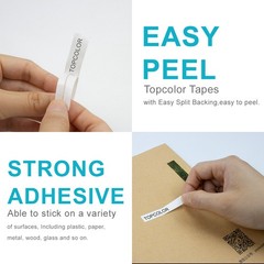 10PK Dymo Letratag Refill White Plastic for Dymo Label Maker LT-100T 100H 12mm