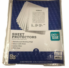Pen And Gear 25 Sheet Protectors
