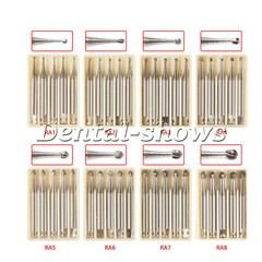 Dental Round Carbide Bur for Slow Speed Latch Type Handpiece RA 1# – 8# Burs