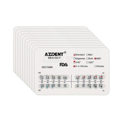 10 Packs AZ Dental Orthodontic Brackets Standard Braces MBT .018 Hooks 3-4-5