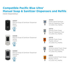 GEORGIA PACIFIC Pacific Blue Ultra Manual Soap Dispenser 53057 Black (New)