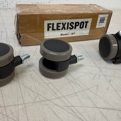 Flexispot Standing Desk Casters W1, Set of 4, Office Desk Wheels – Gray/Black