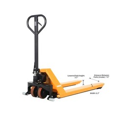 APOLLOLIFT High Lift Pallet Jack 2200lb Hydraulic Scissor Lift Truck 45X21″ Fork
