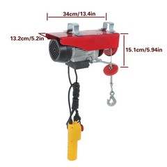 PA200 440lbs / 200kg 110V Mini Electric Hoist 6.6 ft Wired Remote Control