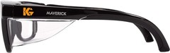 V30 Maverick Anti-Scratch Safety Glasses – Clear Lenses & Black Frame