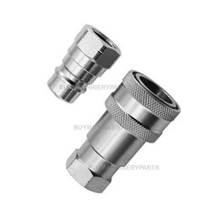 New 3/8″ NPT 3/8″ Body Poppet Pioneer Style Quick Connect Hydraulic Coupler