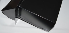 NuVent NXW301BL 3-1/4″X 10″ Black Metal Wall Cap Vent w/Spring Controlled Damper