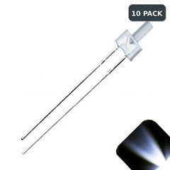 10 x 2mm Tower Cool Clear White LED Super Bright Lighthouse LEDs Model Building