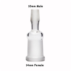 2pcs 14mm female to 10mm male glass adapter
