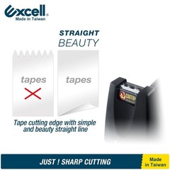 Excell Premium Dual-Core Desk Tape Dispenser Weighted Base 1″ & 3″ Core No Tape