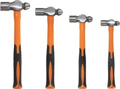 HFS(R) Ball Peen Hammer Set, 8 12 16 24oz, Blow Striking Ball Pein Hammer