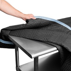 12 Moving Blankets Furniture Pads – Ultra Thick Pro – 80″ x 72″ Black