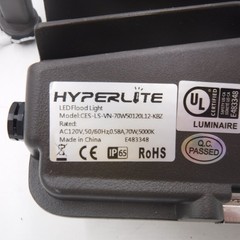 Hyperlite CES-LS-VN-70W50120L12-KBZ LED Flood Light AC120V 50/60Hz 5000K