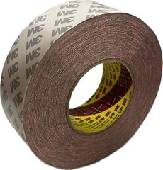 3M 469 Double Sided Splicing Tape 2 In X 60 yd Roll High Heat Red 5.5 mil Thick