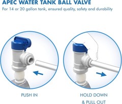3/4″ NPTF Tank Ball Valve, 1/4″ Output, 1 Pack