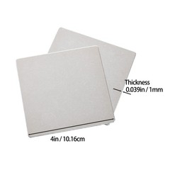 304 Stainless Steel Plate Metal Engraving Blank 4×4 Inch 5 PCS