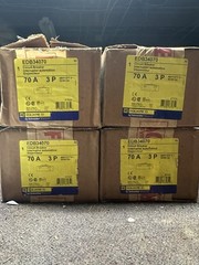 Square D EDB34070 70A 3-Pole 480Y/277V AC Circuit Breaker Trip Indicator