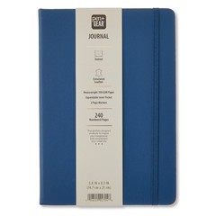 Simulated Leather Journal with Dotted Pages Indigo Color 5.8 x 8.3 Inches 240