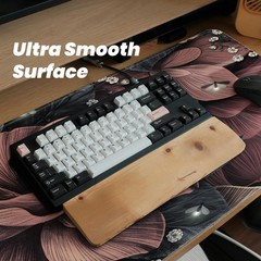 FTSYAD Gaming Mouse Pad, Large 31.5 x 31.5L x 11.8W inches, Brown Flowers