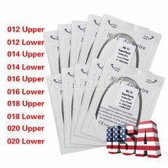 10 Packs/100pcs Dental Orthodontic Super Elastic Niti Arch Wire Round Ovoid USA