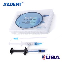 Dental Orthodontic Adhesive Light Cure Band Cement Shade Blue Glue Kit for Brace