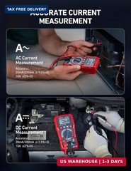 AstroAI Digital Multimeter Voltage Tester, TRMS 2000 Counts Volt Meter; Fast and