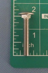 (100) 1/4-20×1-1/2 Carriage Bolts 304 Stainless Round Head Square Neck