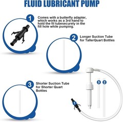 Fluid Pump for Quart Bottles, Gear Oil, Transmission & Differential Transfer