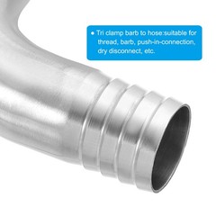 1in Hose Barb Fitting 90 Degree Elbow Pipe Fitting Barbed 304 Stainless Steel