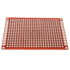 5cm x 7cm Red PCB Printed Circuit Board, 5 Pack, 432 Holes, 32 Pads