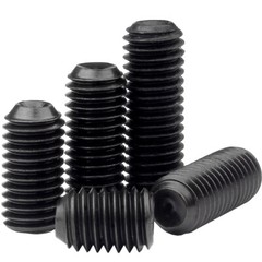 #5-40 Socket Set Screws w/ Cup Point, Alloy Steel w/ Black Oxide, Coarse
