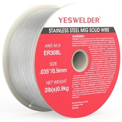 Stainless Steel MIG Solid Wire ER308L .030 0.8mm/ .035″-0.9mm, 2-Pound