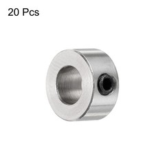 20pcs Set Screw Collars 5.05mm Bore Shaft Collars 10mm OD Drill Stop Collar