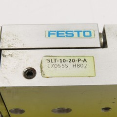 Festo SLT-10-20-P-A Pneumatic Guided Cylinder Air Slide 10mm Stroke