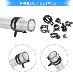 Spring Band Hose Clamps Assortment Kit 10Sizes 80Pcs 5Mm 6Mm 7Mm 8Mm 9Mm 10Mm 11