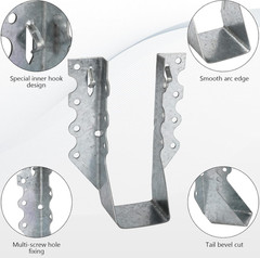 Lukloy 10 Pack 2X6 Joist Hanger 20 Gauge Galvanizing Face Mount Joist Hangers fo