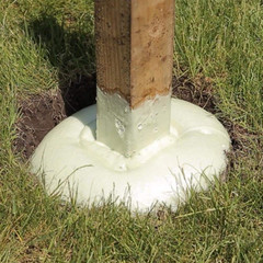 2 Lb. Postfix Fence Post Mix, Mix-in-the-bag Expanding Foam For Supporting Non