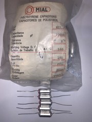 10,000 pF 160 volt Polystyrene Capacitor Tolerance +/- H% By MIAL NEW QTY (5)
