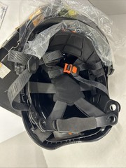 Carbon Fiber Safety Helmet W/ Double Goggles Earmuffs ABS Construction Hard Hat