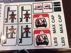 NEW Forklift Safety Decal KIT SY1711 Forklift OSHA Compliant kit