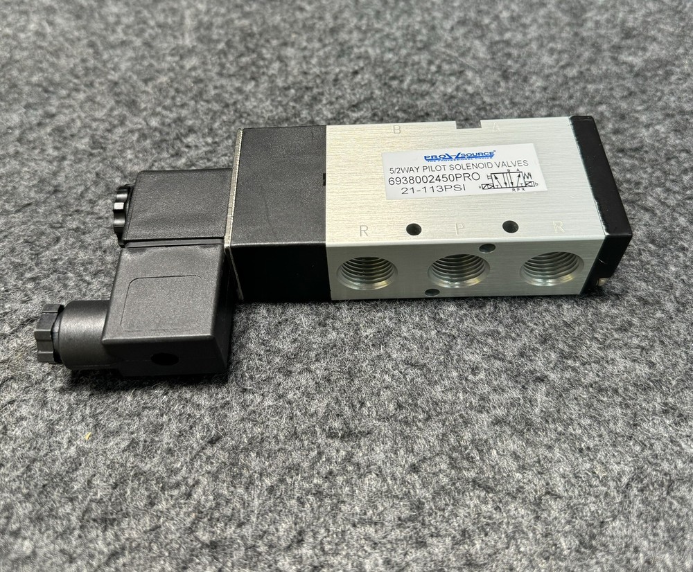 Pro Source Internal Pilot Solenoid Valve 5/2 Way 3/8 NPT 21-113 PSI