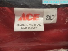 ACE Artcraft No Snag 2XLT Men’s Sleeveless V-Neck Red Vest 187072012435