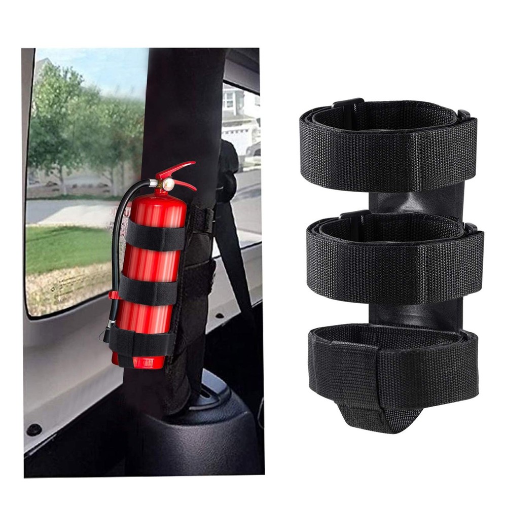Fire Extinguisher Mount for Roll Bars – Adjustable, Secure, Easy 1 Min. Install